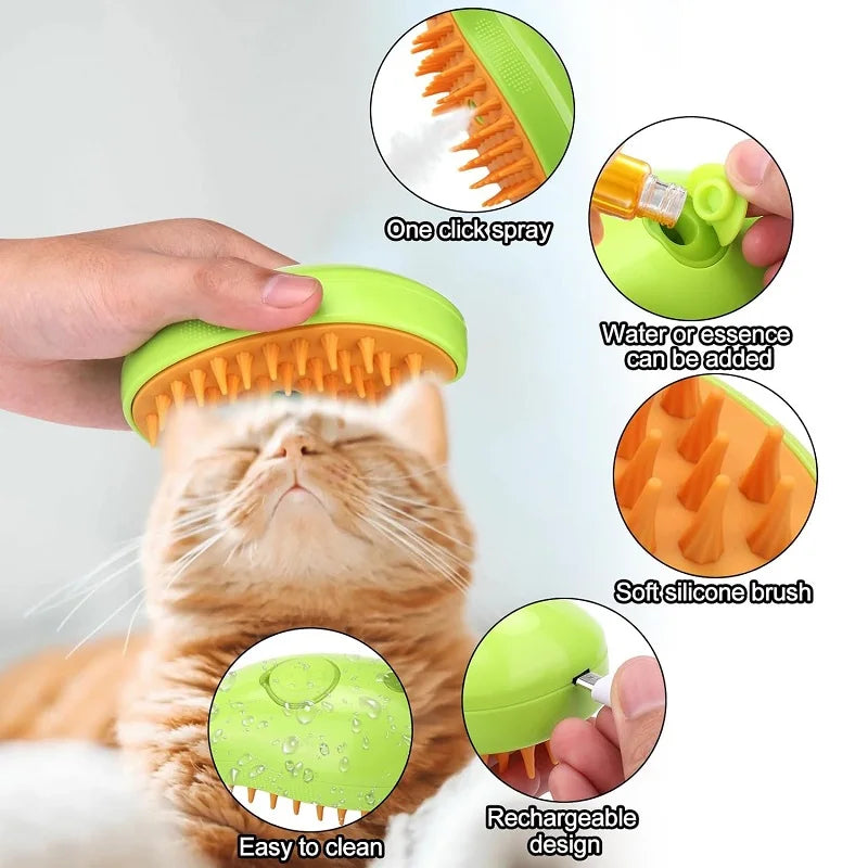 BEST Dog and Cat steam brush. - Sniff Waggle And Walk
