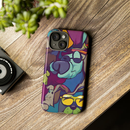Sniffwagglenwalk™ Tough phone Cases. Colourful. - Sniff Waggle And Walk