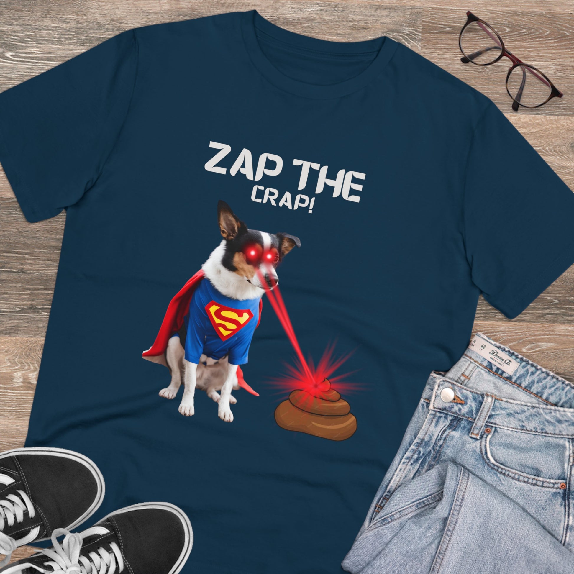 "ZAP THE CRAP" Organic Creator T-shirt - Unisex by Sniffwaggleandwalk™ - Sniff Waggle And Walk