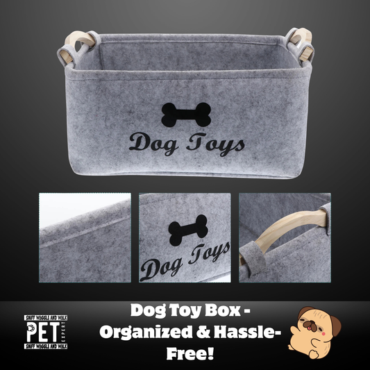 gray dog toy box
