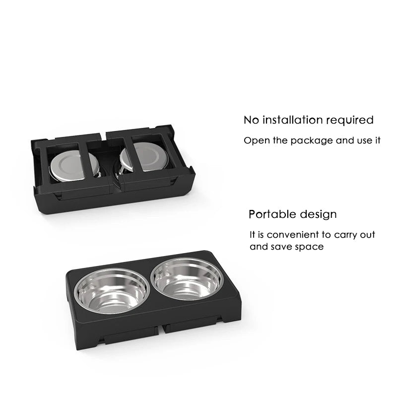 Raised dog bowl stand designed to support digestion and joint health