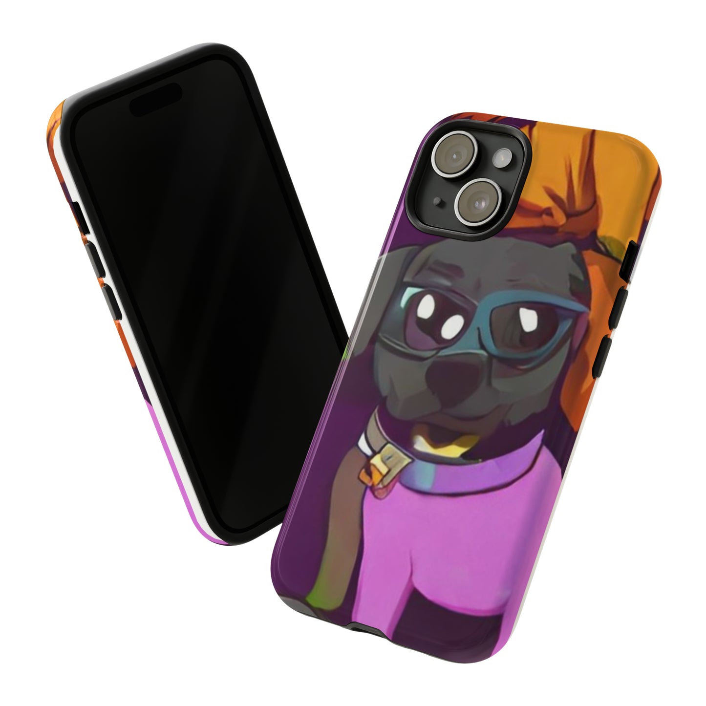 Sniffwagglenwalk™ Tough Cases "Purple Dog" - Sniff Waggle And Walk