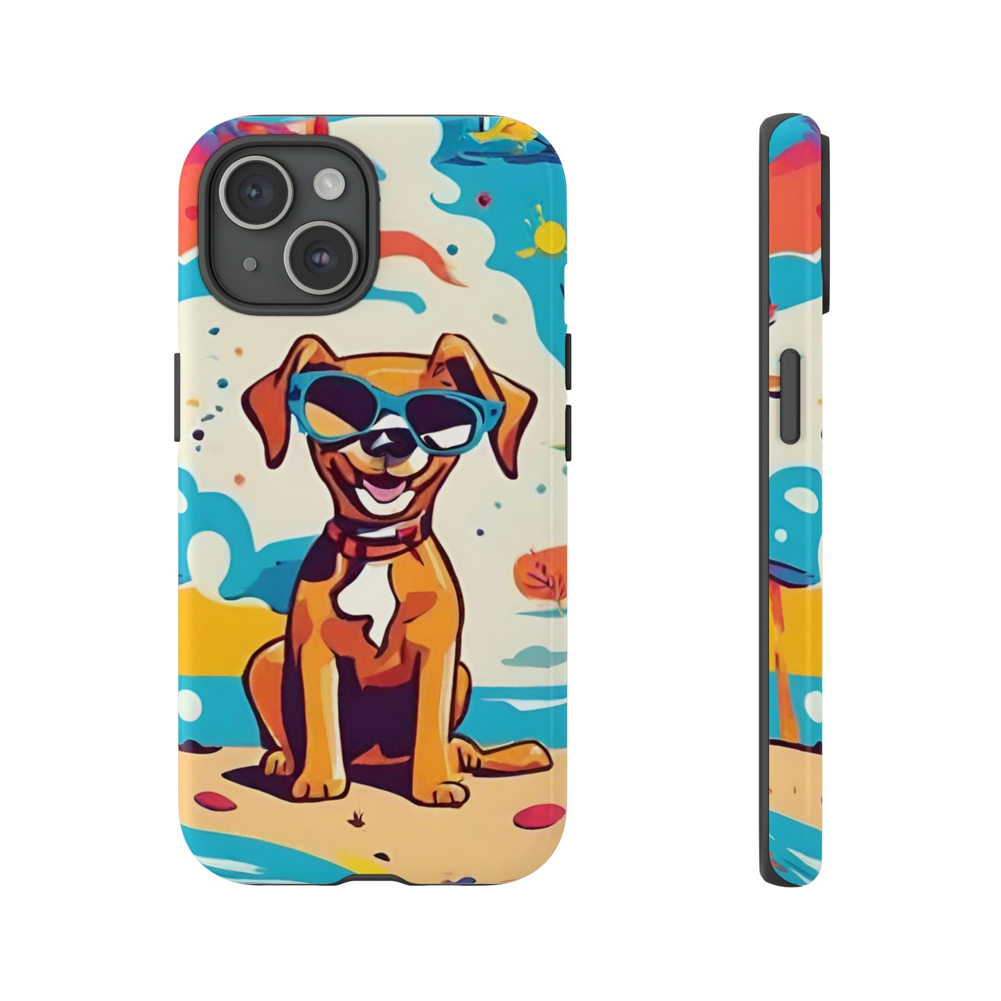 Sniffwagglendwalk™ "Dog on the beach" Phone Case.💪 Ultimate Protection: - Sniff Waggle And Walk