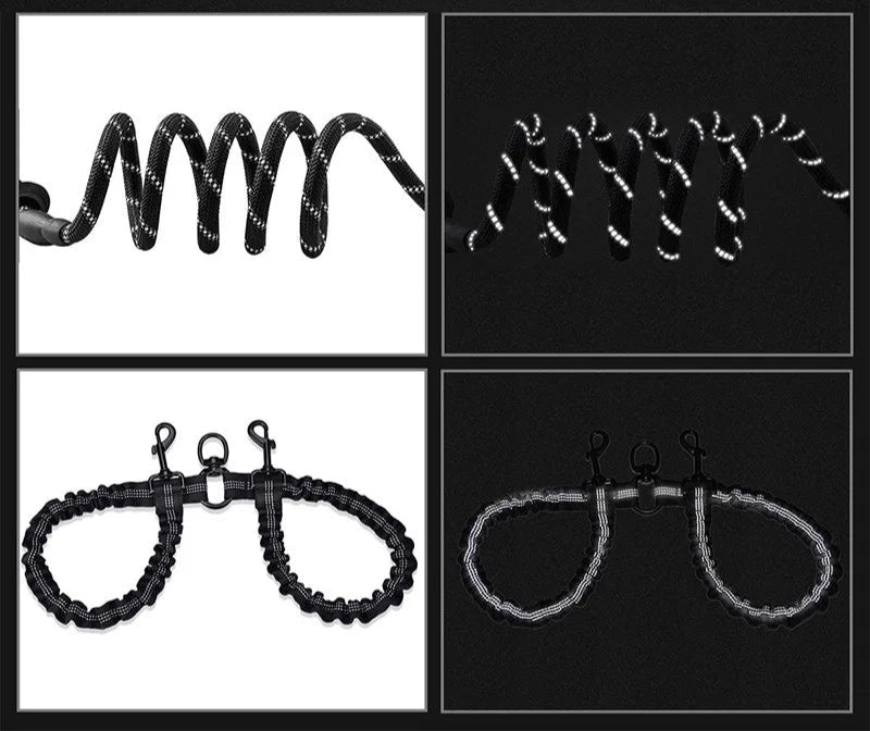 Sniffwagglendwalk® Dual Dog Leash - Sniff Waggle And Walk