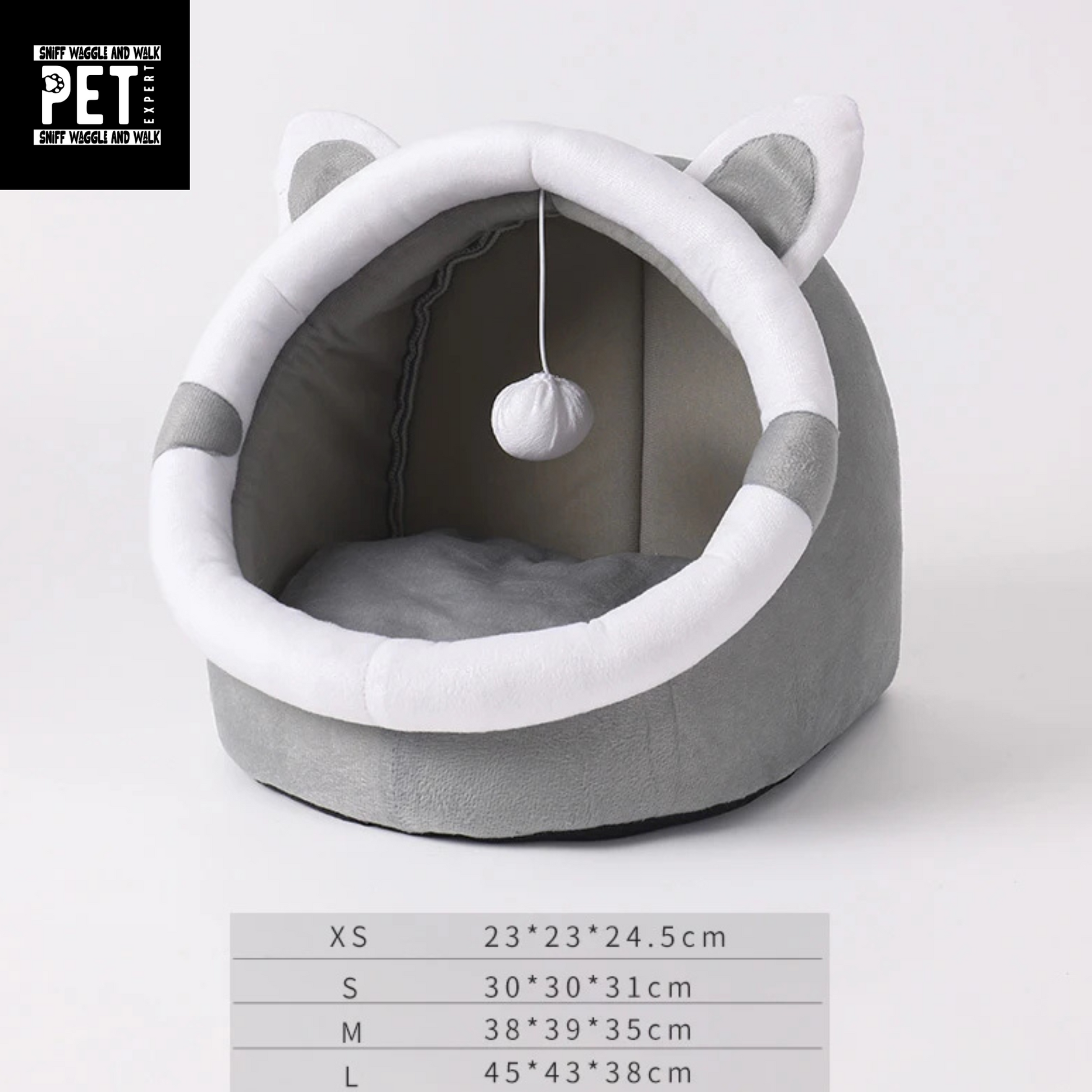 cat bed and toy PURRNEST SANCTUARY: PREMIUM FELINE COMFORT HAVEN