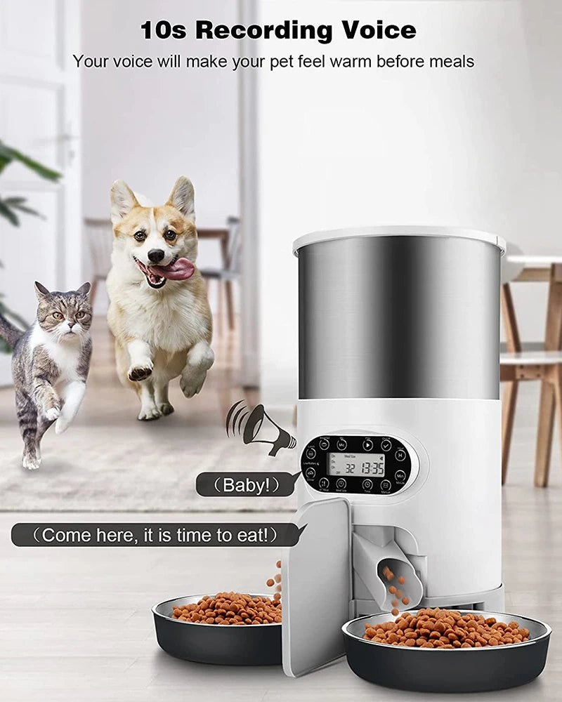 Automatic pet feeder anti-jam dispensing system