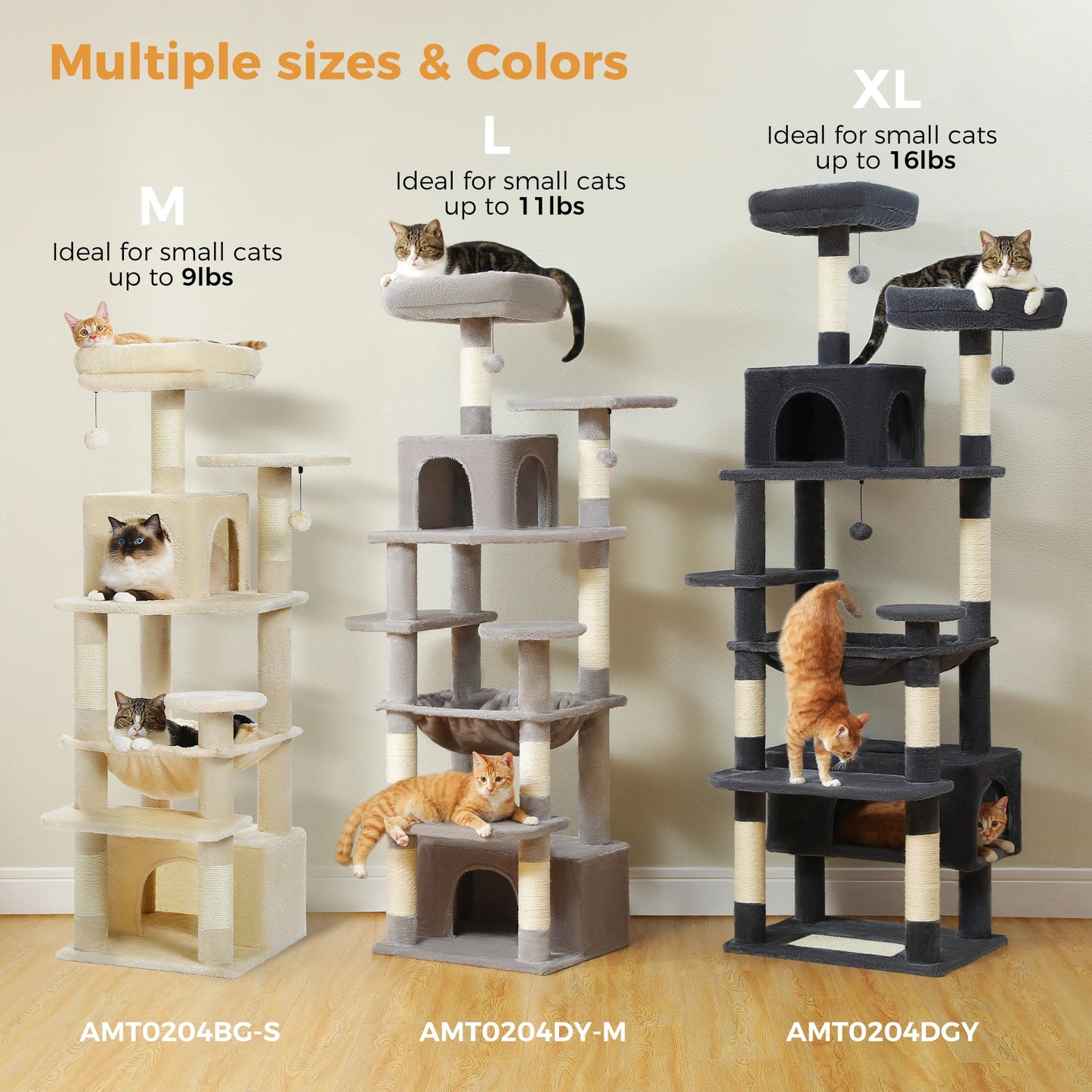 Custom 72” Premium Cat Tree Tower for Large Breeds – Exclusive Luxury Playground for Scratching, Climbing & Napping-Sniffwaggleandwalk™