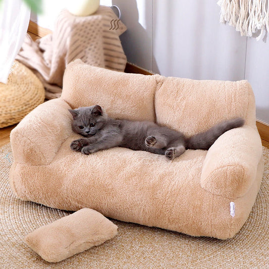 SniffWaggleNWalk™: Luxury Cat Bed Pet Sofa.
