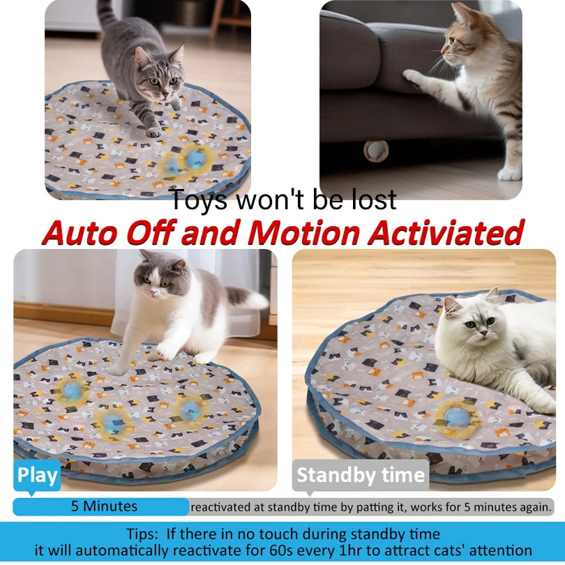 PouncePlay™ Motion-Activated Cat Toy – Engaging, Interactive Fun for Happy Cats