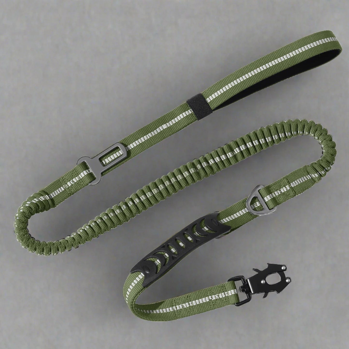 Seat belt Leash with Shock Absorbing properties featuring 2 Padded Handles by SniffWaggleNWalk™ - Sniff Waggle And Walk