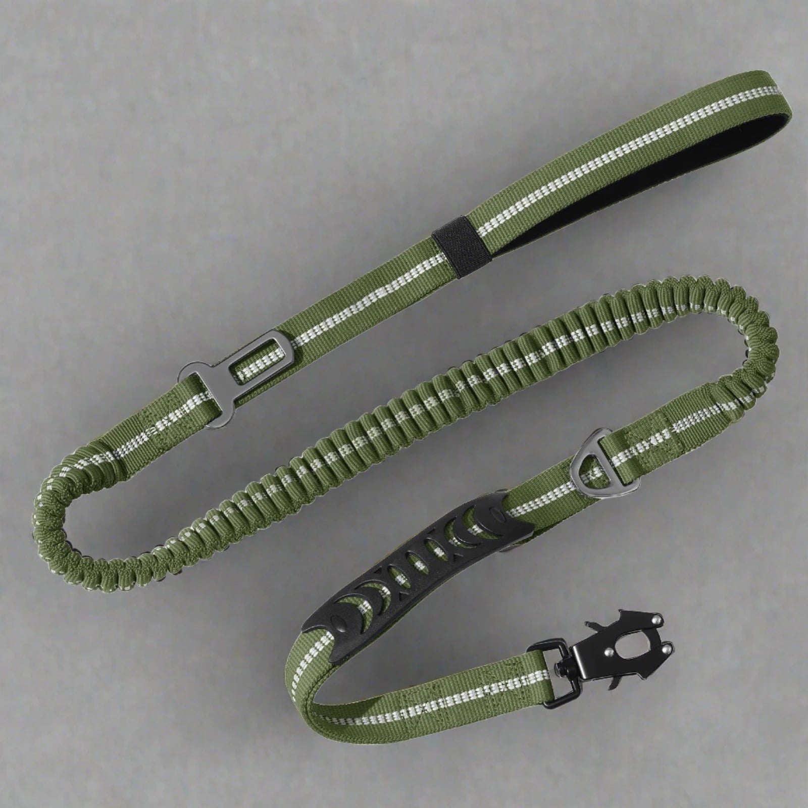 Seat belt Leash with Shock Absorbing properties featuring 2 Padded Handles by SniffWaggleNWalk™ - Sniff Waggle And Walk