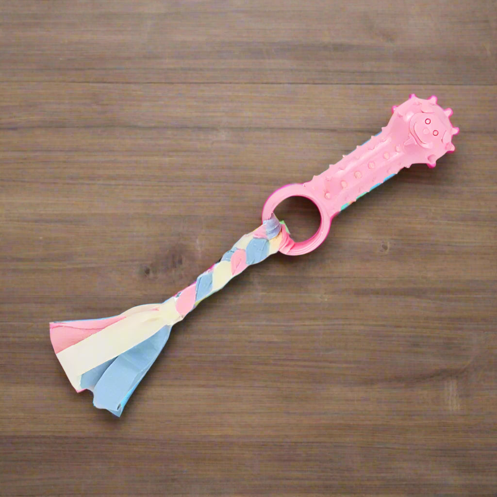 Snifwagglenwalk™ Dog Chew Toy: Pink Rubber Durable Molars Training Toys. - Sniff Waggle And Walk