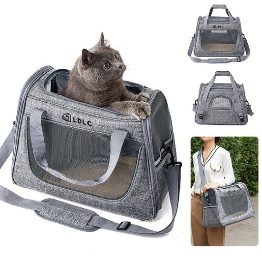 SniffWaggleNWalk™: Stylish Shoulder Dog Carrier Bag