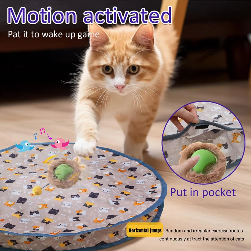 PouncePlay™ Motion-Activated Cat Toy – Engaging, Interactive Fun for Happy Cats