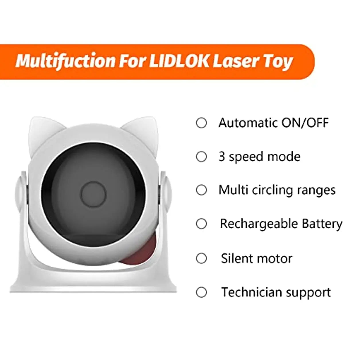 Ultimate Cat Laser Toy – 3 Speed Modes, USB Rechargeable & Adjustable Laser Chaser for Cats-Sniffwaggleandwalk™