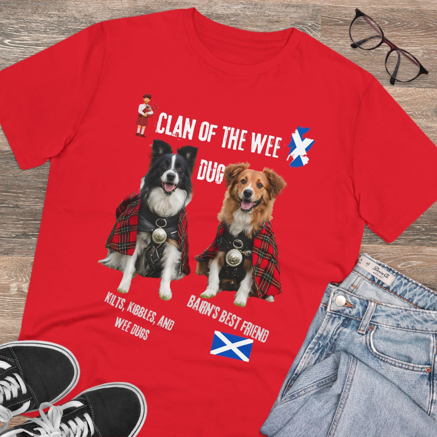 SCOTLAND LOVER TSHIRT RED DOG LOVE