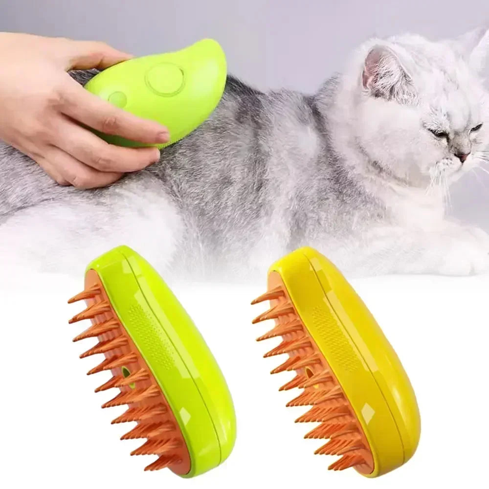 STEAMY Dog and Cat steam brush. - Sniff Waggle And Walk