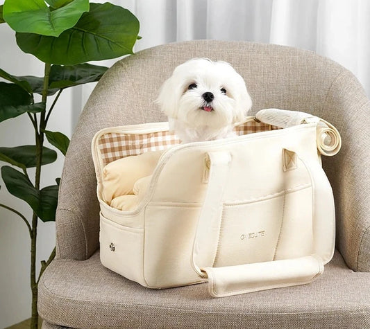 SniffWaggleNWalk™: Stylish Shoulder Dog Carrier Bag