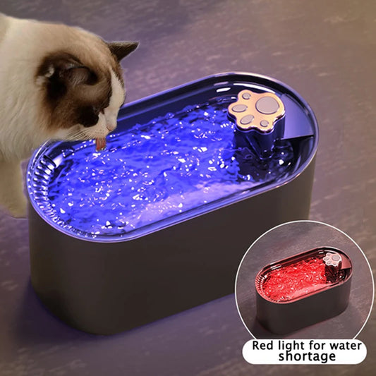 WhiskerWave™ AutoFlow Pet Fountain - Sniff Waggle And Walk