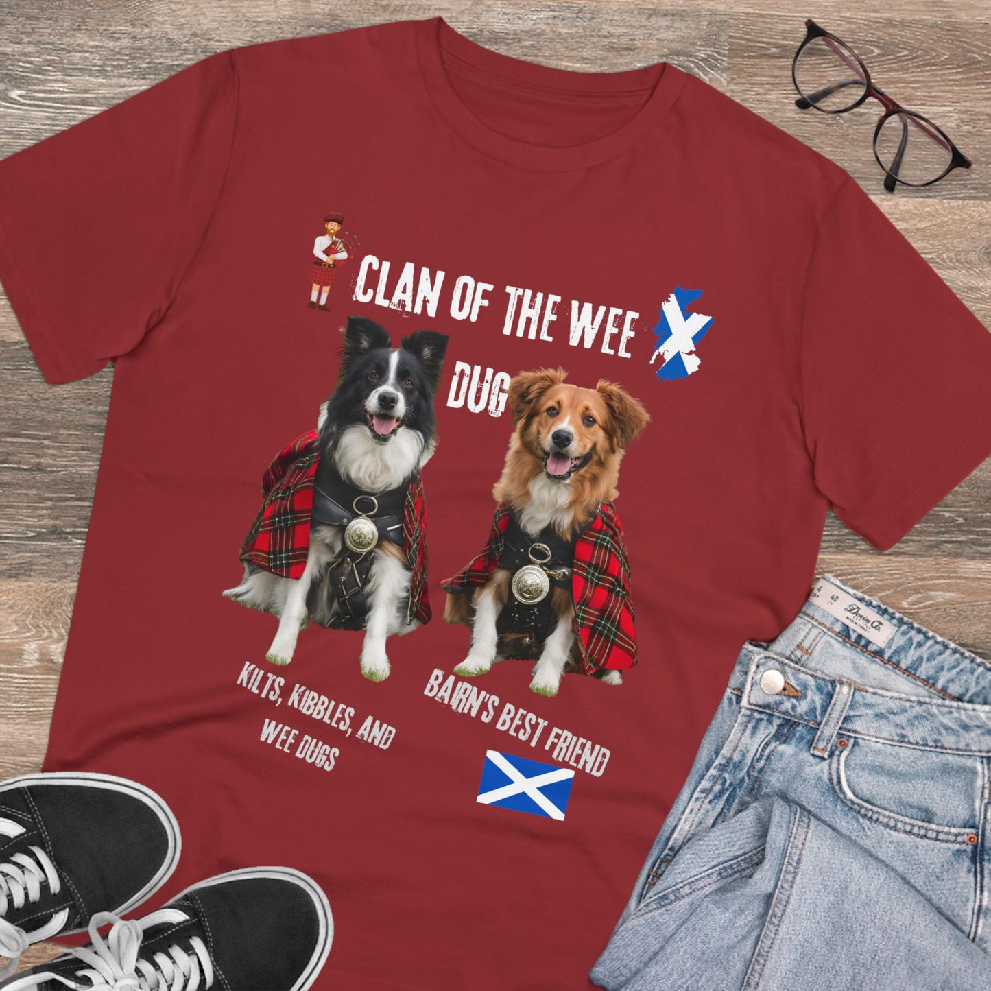 WORKER RED SCOTLAND DOG LOVER TSHIRT
