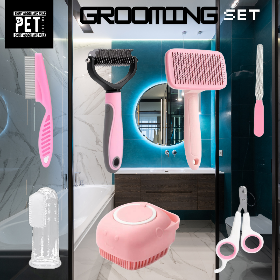 ✨ 7-in-1 Complete Dog Grooming Set – From Head Pats to Paw-dicures!