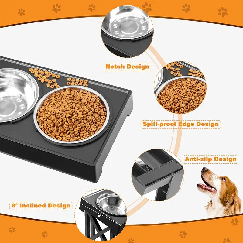 elevated dog bowl and slow feeders- Sniff Waggle And Walk