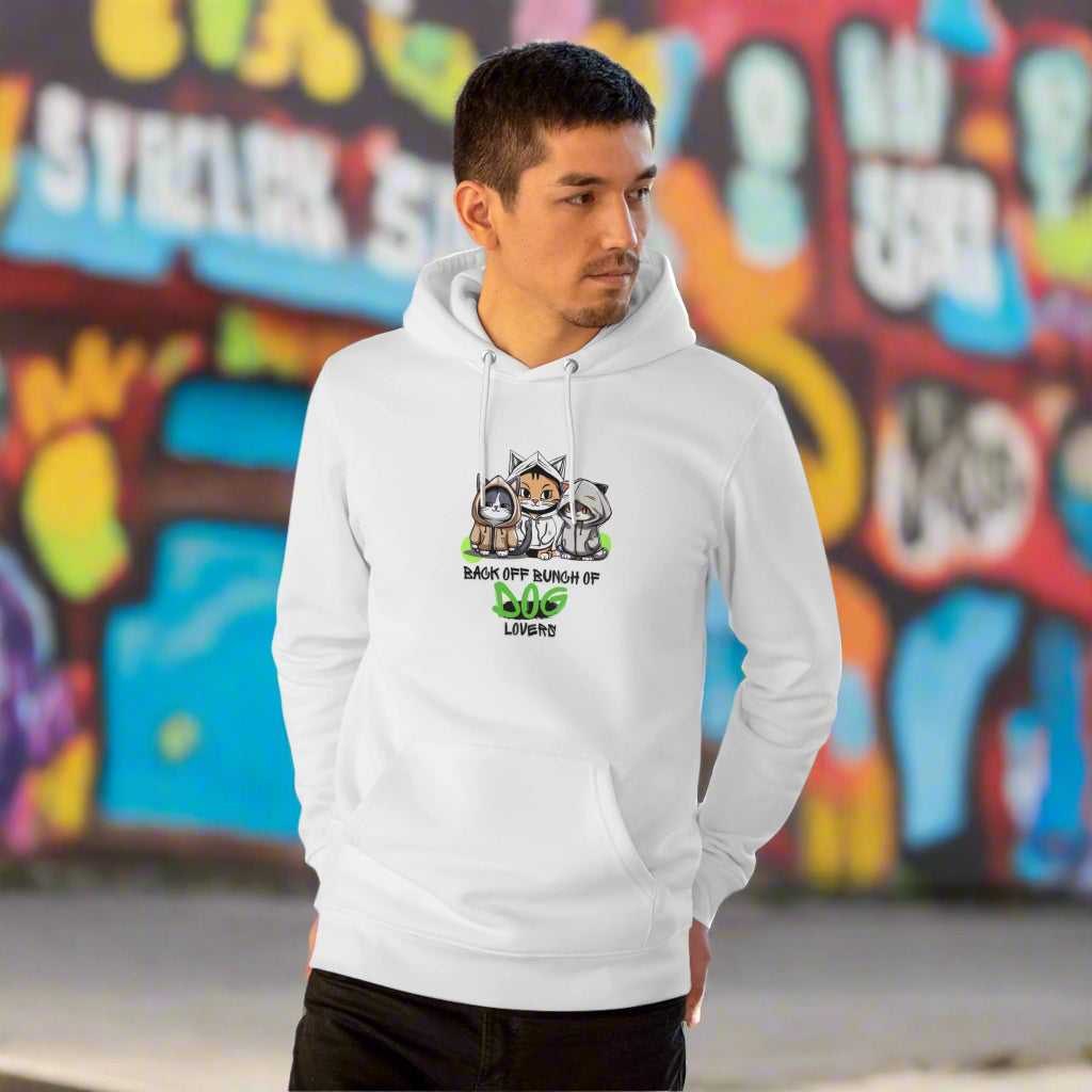 SniffwaggleNwalk™ " Back off You Bunch of Dog Lovers" Unisex Cruiser Hoodie - Sniff Waggle And Walk