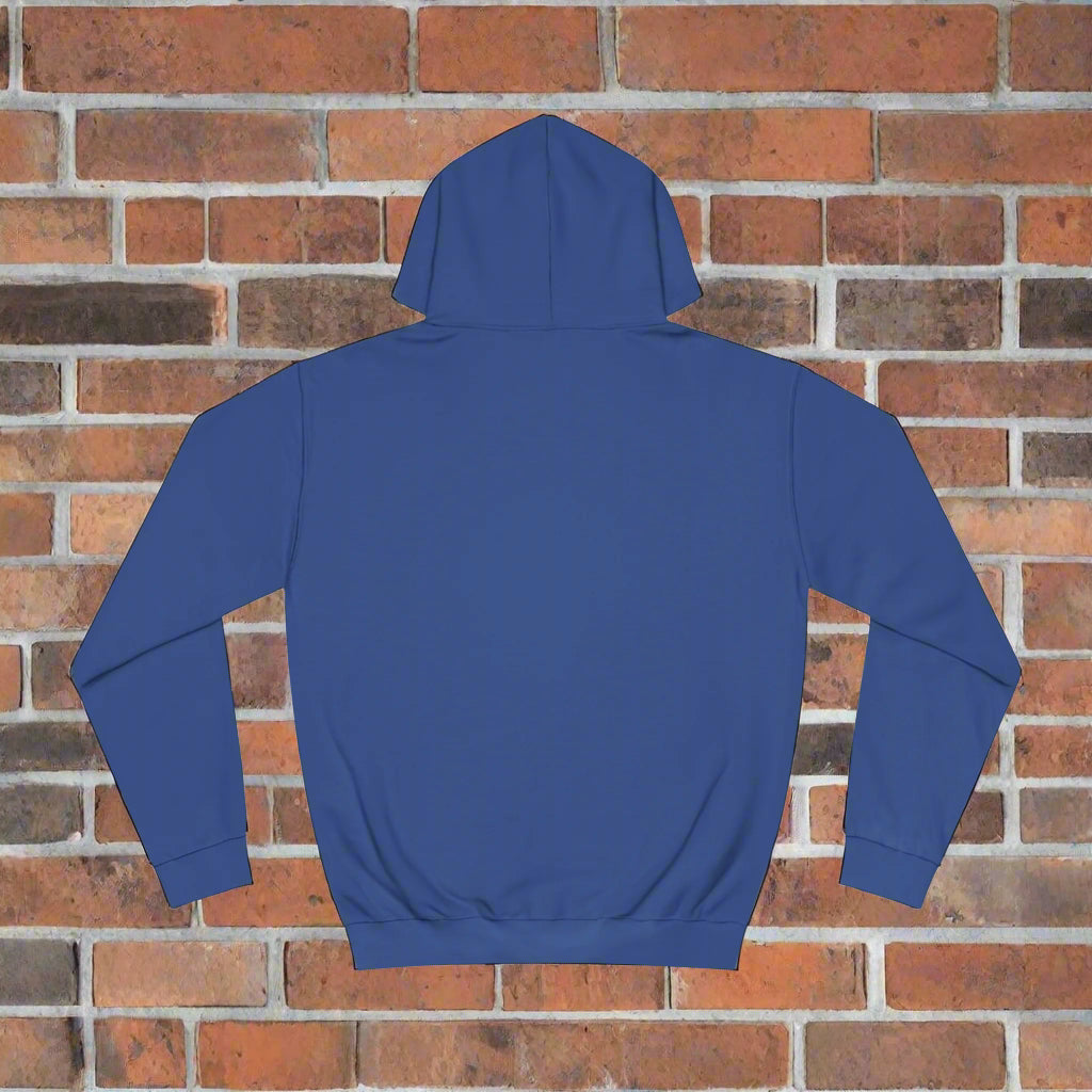 Unisex College Hoodie "this is my dog walking hoodie" - Sniff Waggle And Walk funny dog hoodie back view