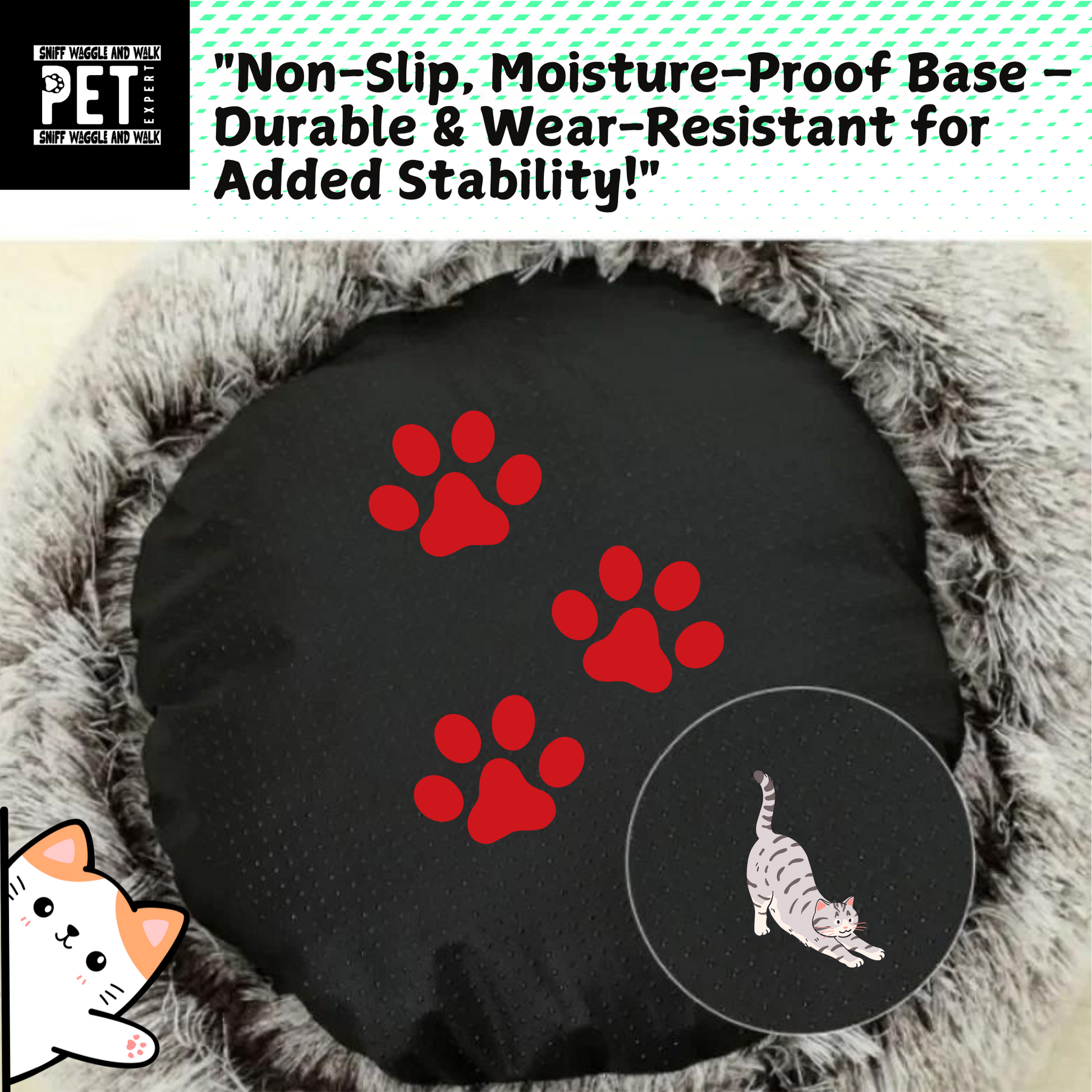 non slip cat_cave_cat_bed_best_quality