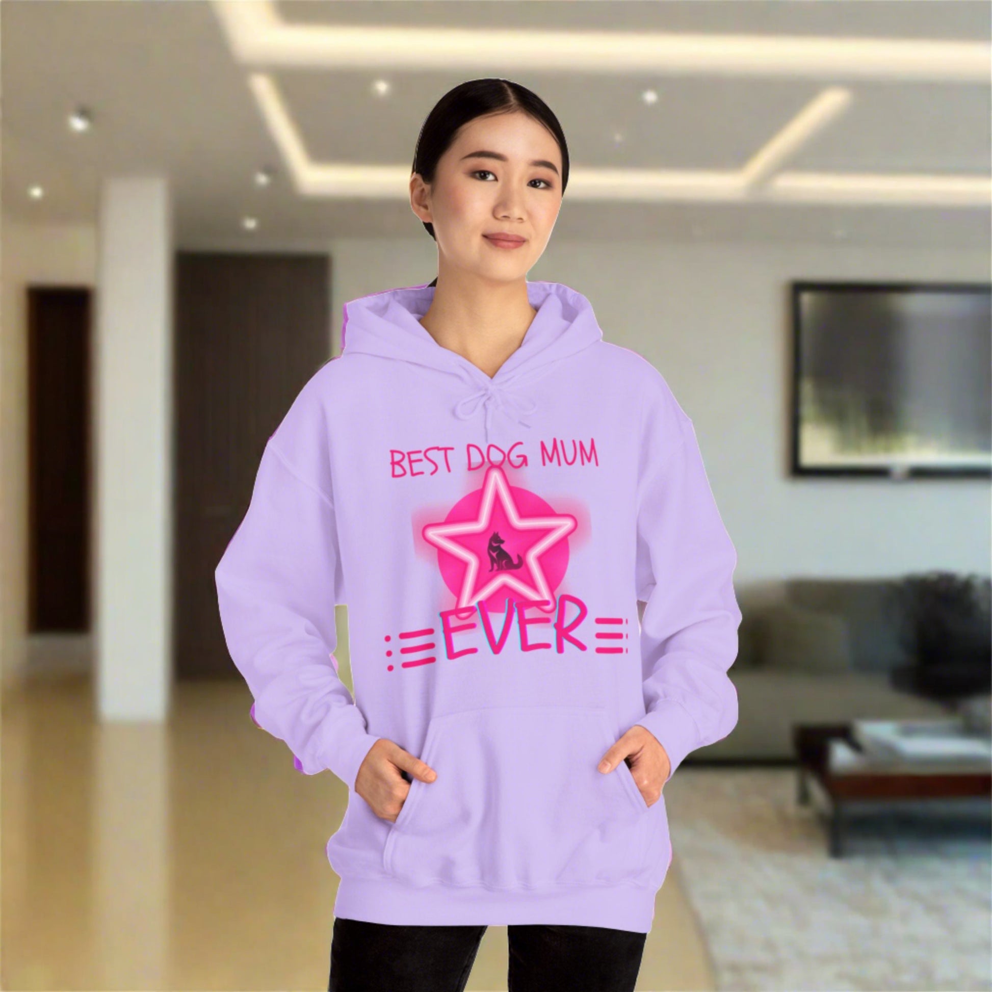 SniffwaggleNwalk™ "Best Dog Mum Ever" Hooded Sweatshirt - Sniff Waggle And Walk