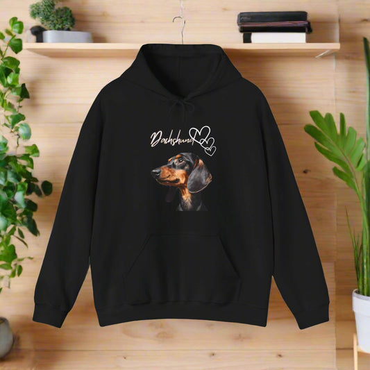 best quality dachshund sausage dog dog hoodies clothing black