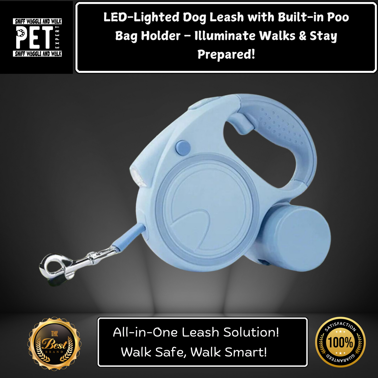 GlowTrail™ LED Dog Leash – Because Your Dog Deserves to Shine!