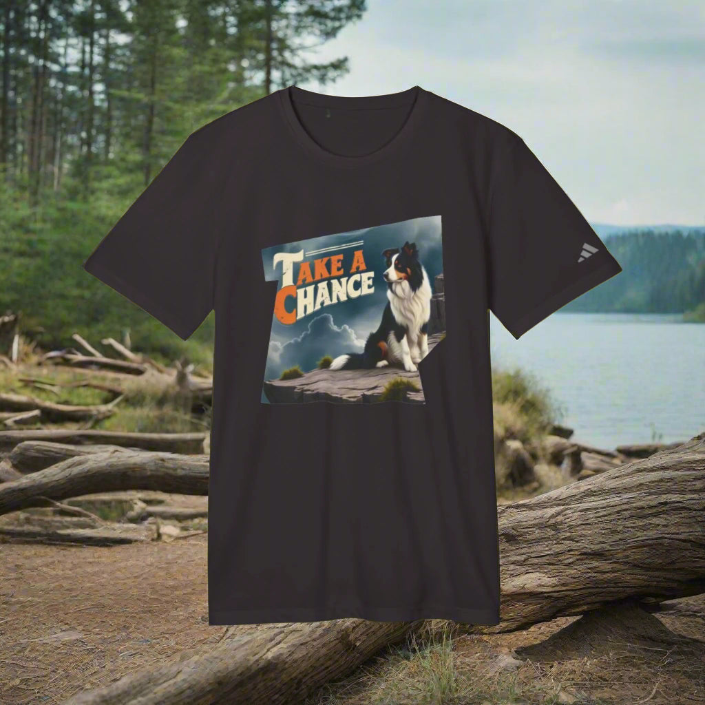 black adiddas take a chance tshirt