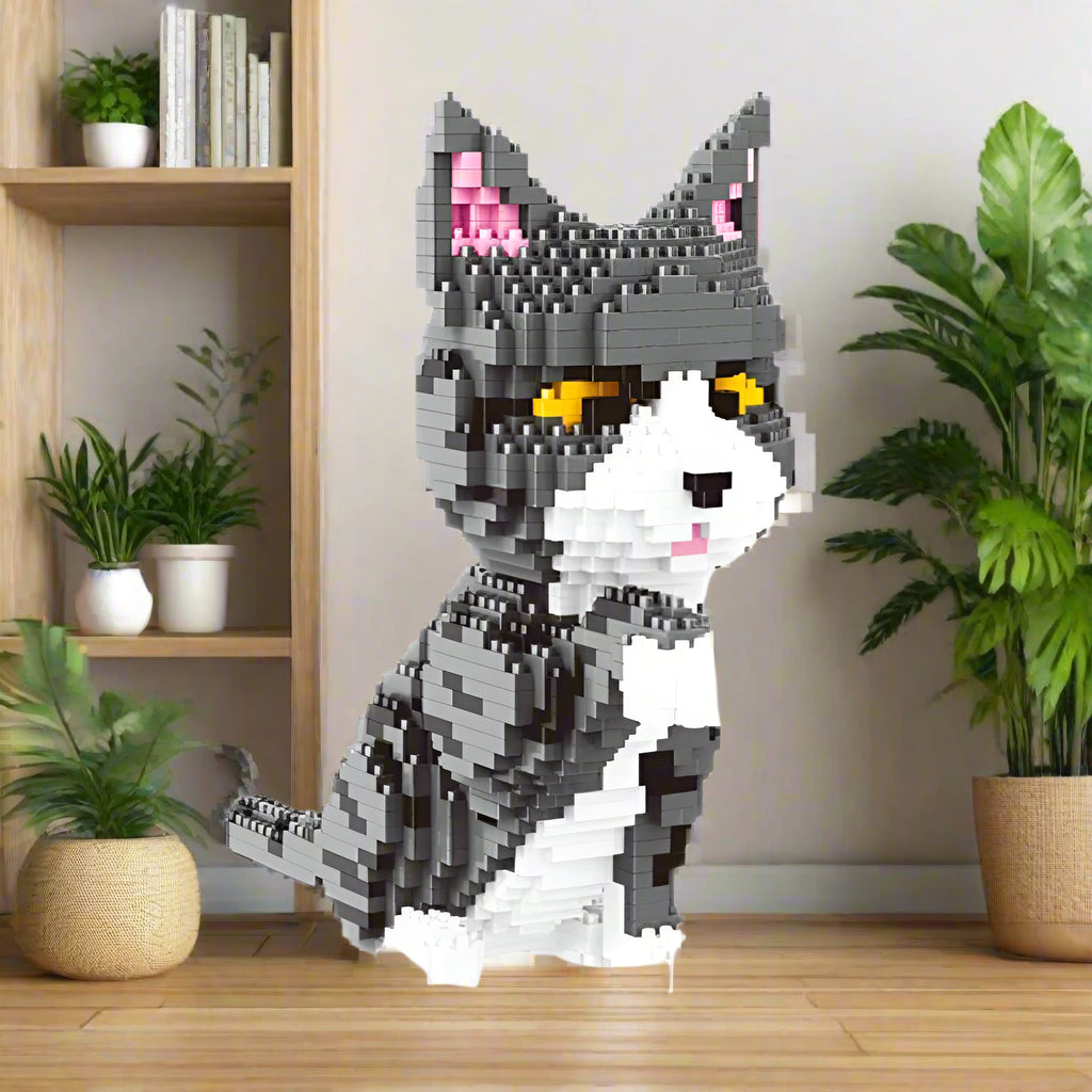 cat Cartoon Animal Building Blocks - Sniff Waggle And Walk