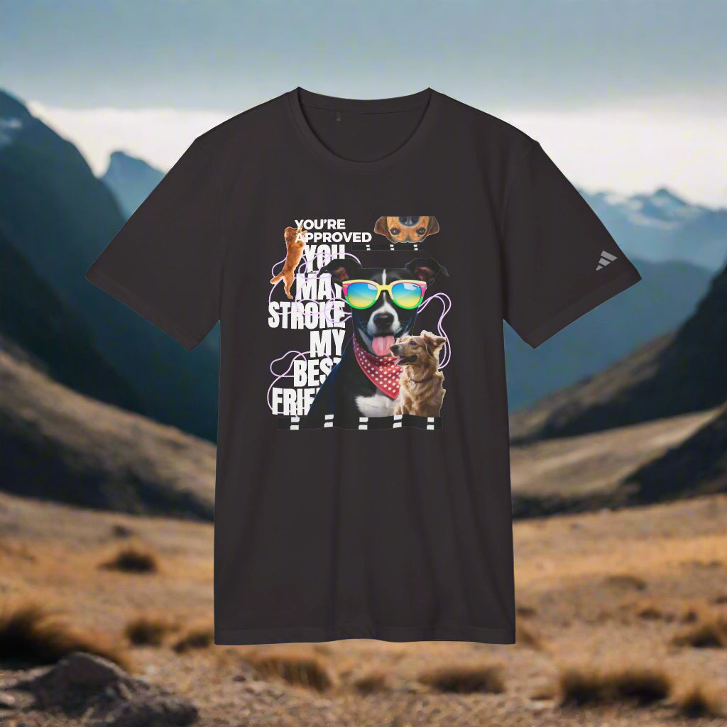black dog lover tshirt adidas