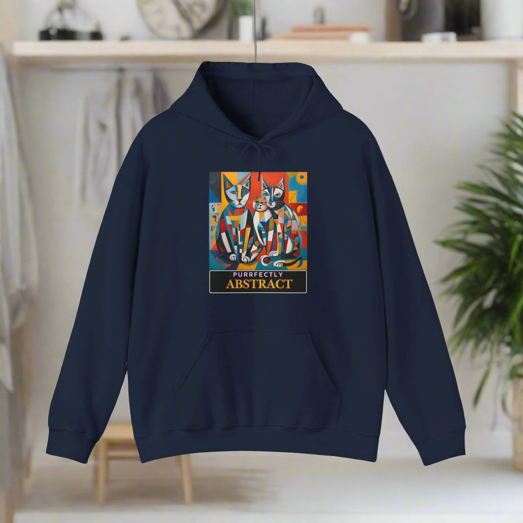 blue cat art hoodie clothing pussy