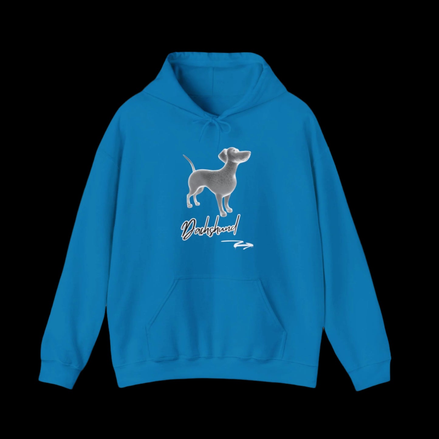 dachshund premium hoodie dog lover hoodie blue