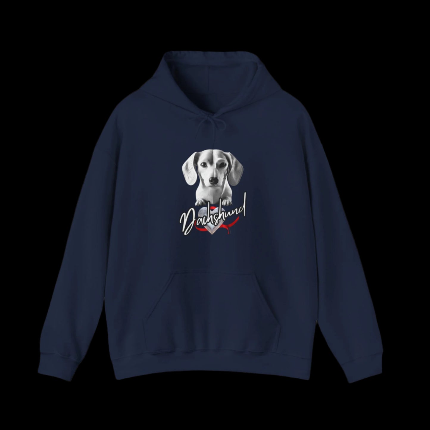 dachshund sausage dog hoodie clothes sweatshirts premium blue