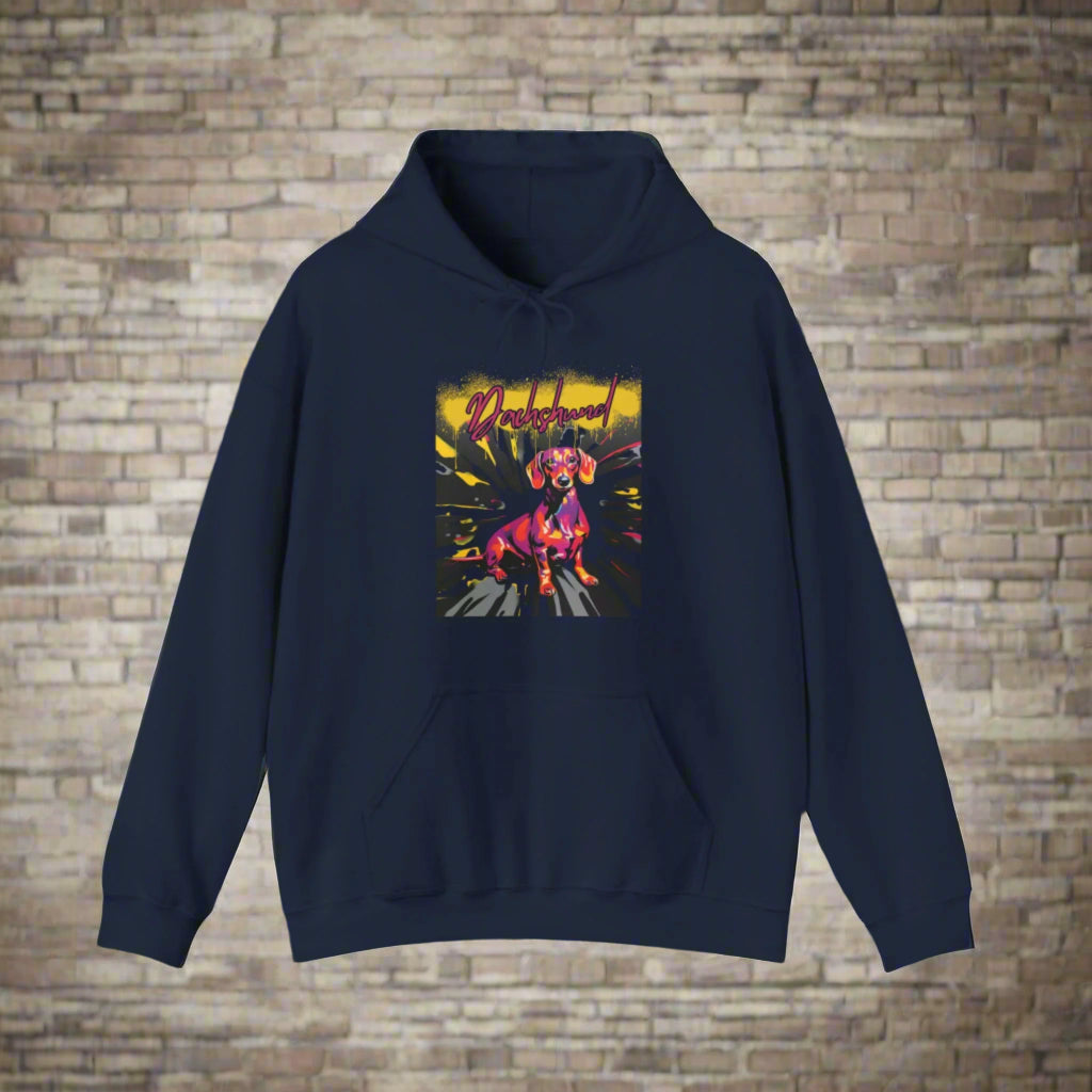 blue dark dachshund dog lover quality premium hoodie