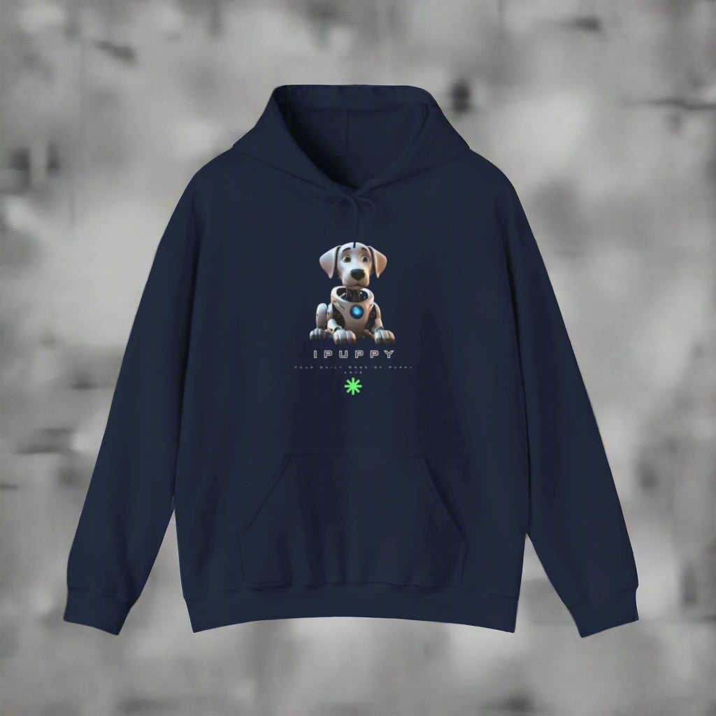 blue ipuppy design robot dog hoodie