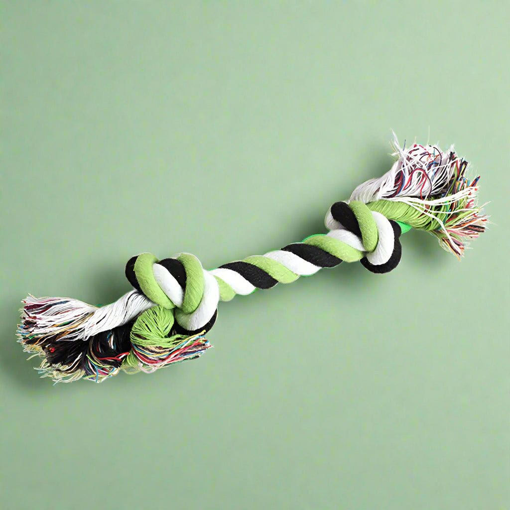 dog Chew Toy Durable Braided Bone Rope 18CM. - Sniff Waggle And Walk