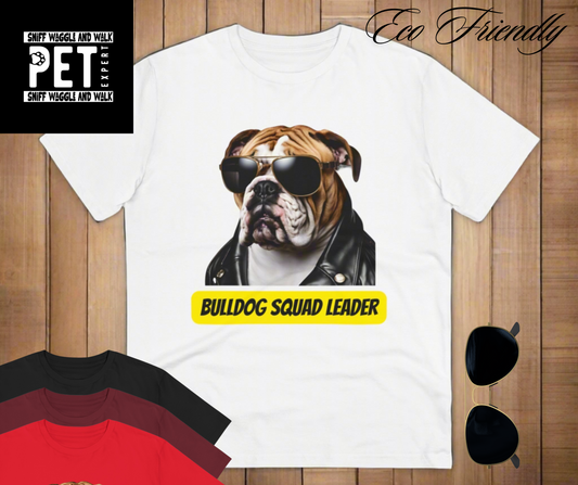 white bulldog squad leader t-shirt
