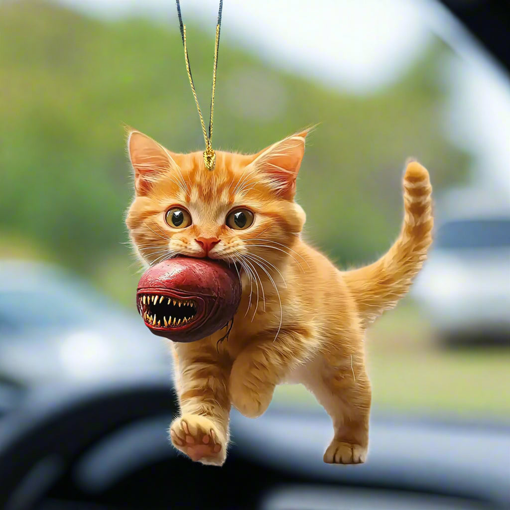 car pendant cats