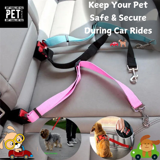 Dog Seat Belt – Safe & Secure Car Rides for Pets 🚗🐕