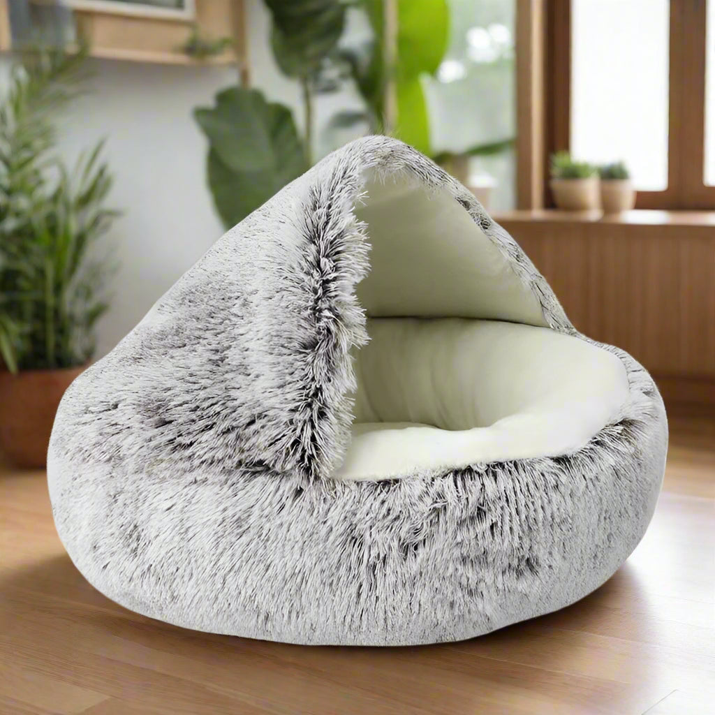 cat bed cat nest snugglepod gray