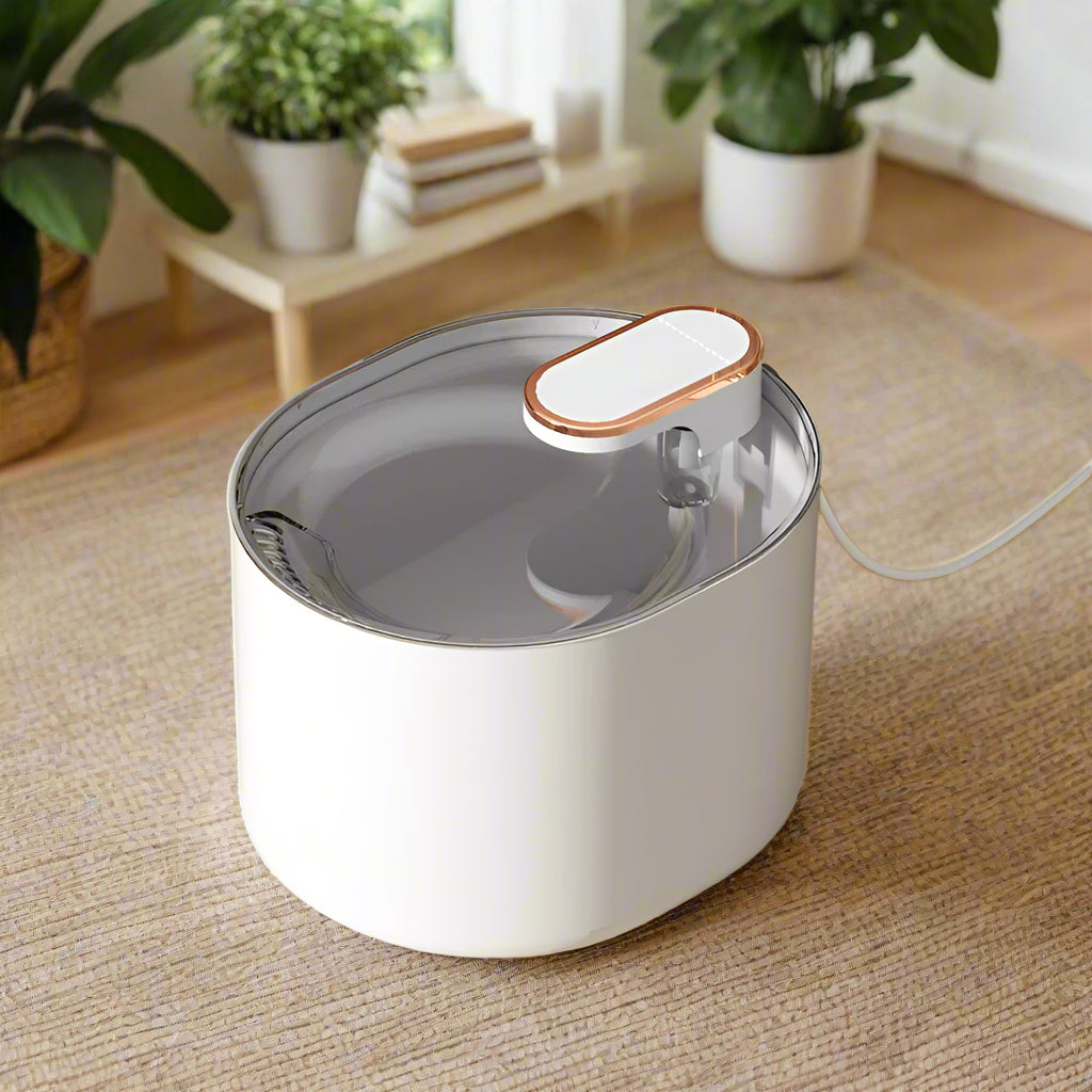 led best Automatic Cat Water Fountain. - Sniff Waggle And Walk