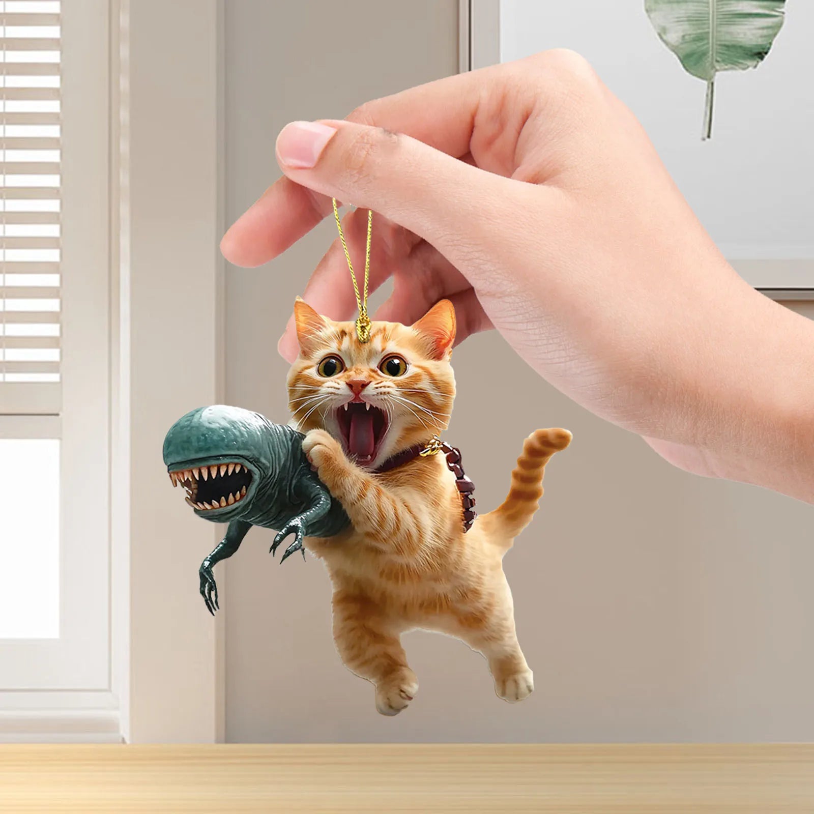 car decor cat pendant