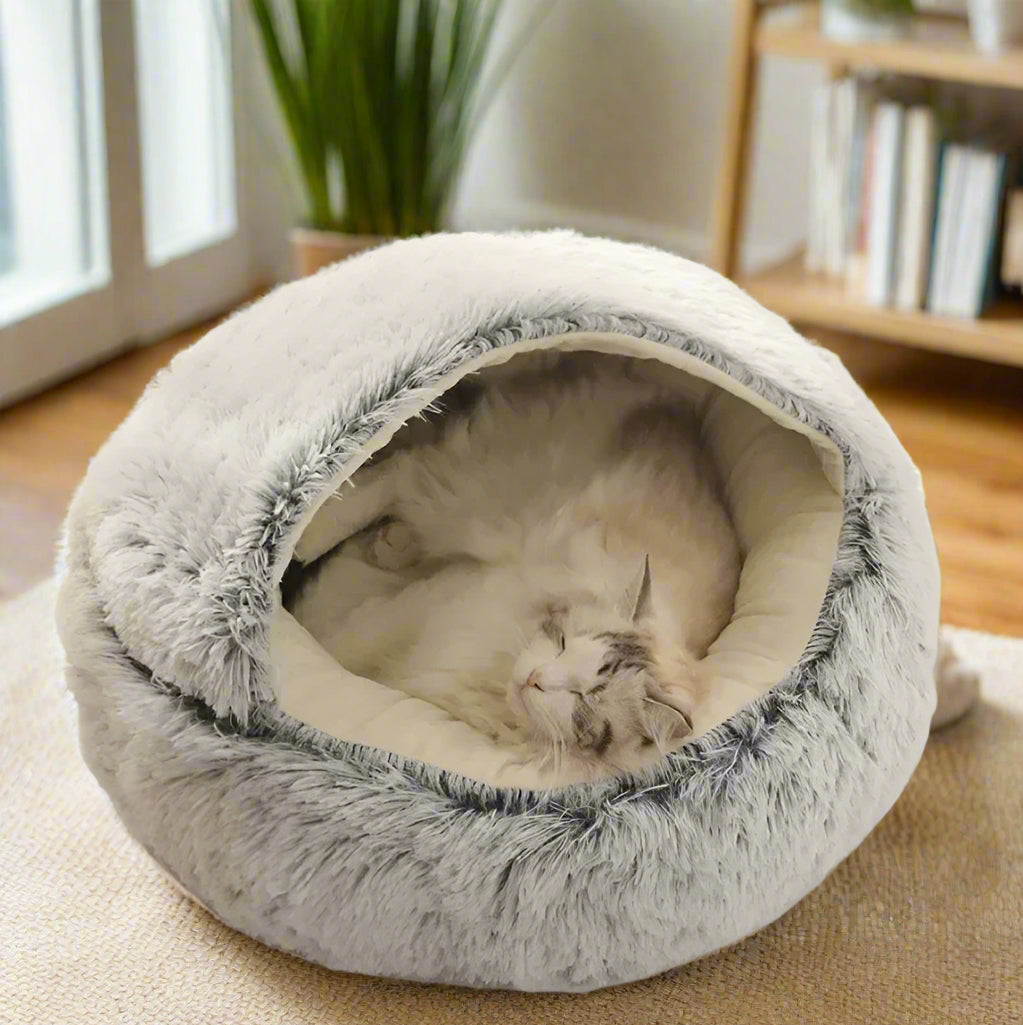 Round Comfy Pet Bed. - Sniff Waggle And Walk