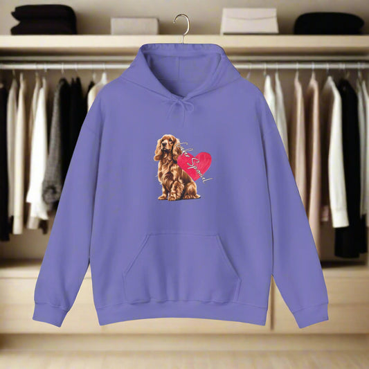 cocker spaniel clothes hoodie dog clothing premium purple