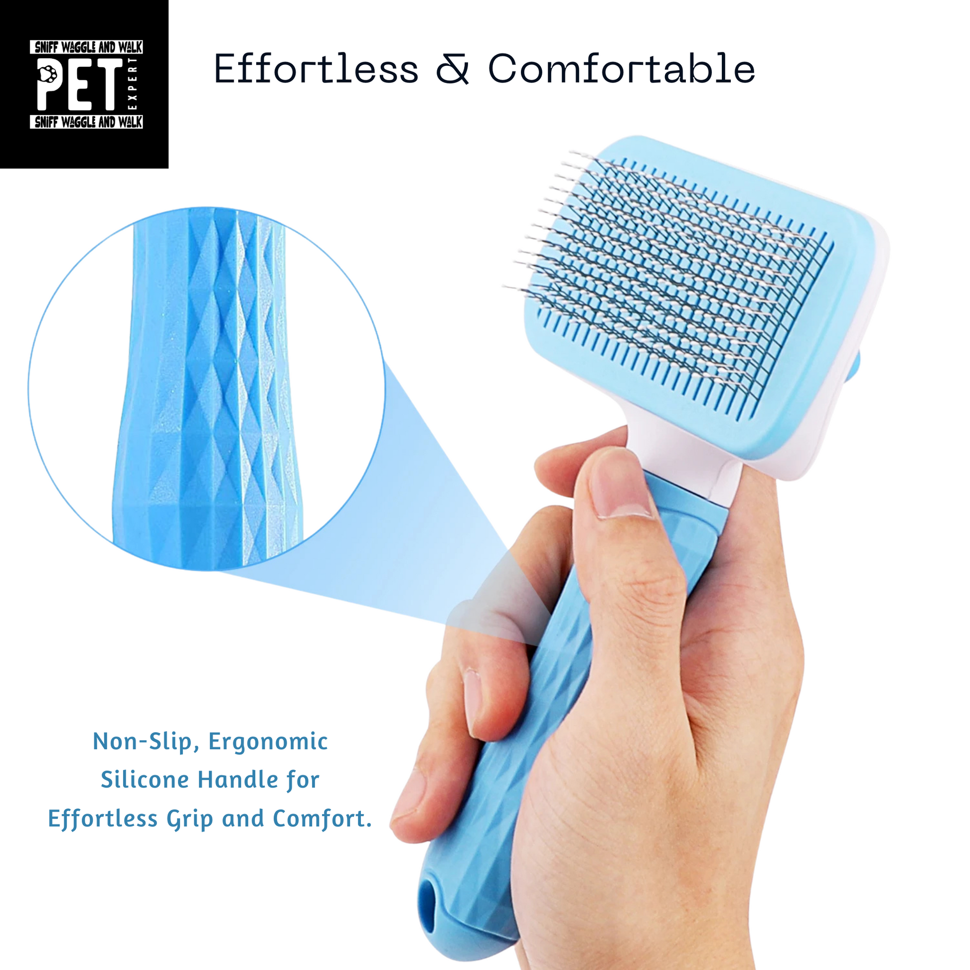 best quaity dog grooming brush soft handle